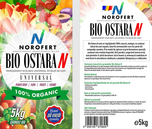 Bio Ostara N – Îngrășământ organic Norofert