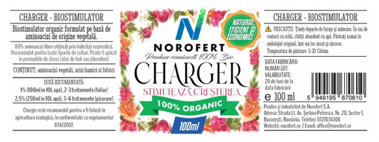 Charger – Biostimulator pentru plante pe bază de aminoacizi Norofert