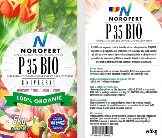 P35 Bio – Îngrășământ organic cu fosfor Norofert